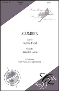 Slumber SAB choral sheet music cover Thumbnail